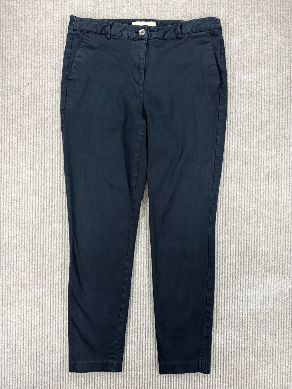 MICHAEL Michael Kors Navy Blue Tapered Ankle Pants Chinos Stretch Size 6